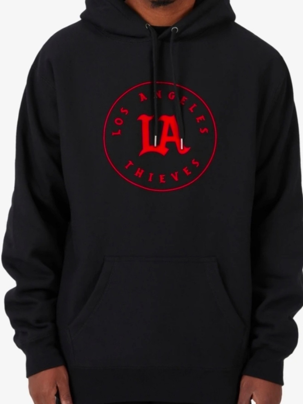 Los Angeles Thieves Black Hoodie with Red Logo